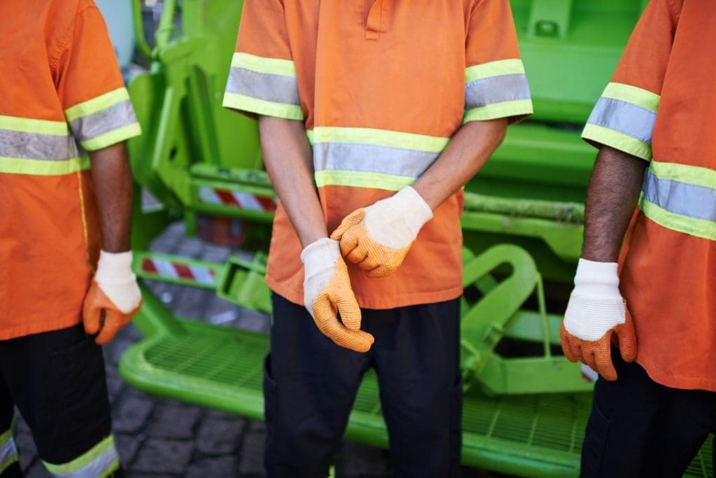 Resources 59 Cropped shot of a garbage collection team